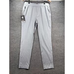Fourlaps Men's Equip Pant Heather Gray Athletic Jogger Track Pants Medium